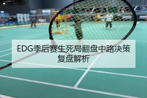 EDG季后赛生死局翻盘中路决策复盘解析